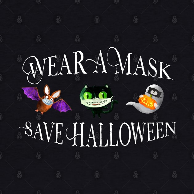 Wear a Mask Save Halloween  - Covid 19 2020 by Bramblier